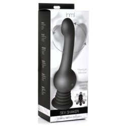 Silikonski stimulator z vibriranjem IN - Črn