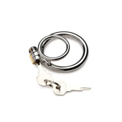 Anillo de pene/testículos con cierre para pene bloqueado