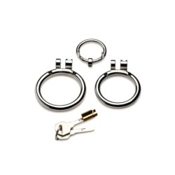 Anillo de pene/testículos con cierre para pene bloqueado