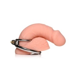 Anel peniano/testicular com fecho para pénis bloqueado