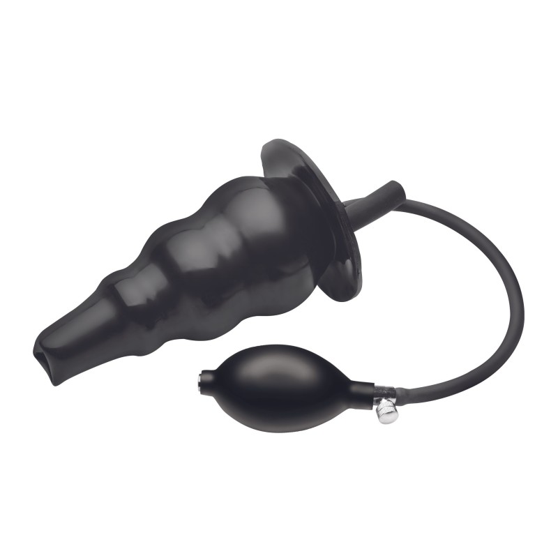 Buttplug Enema Inflável - Preto