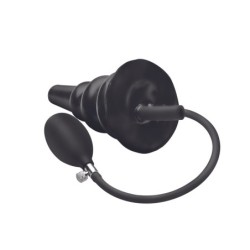 Inflatable Enema Butt Plug - Black