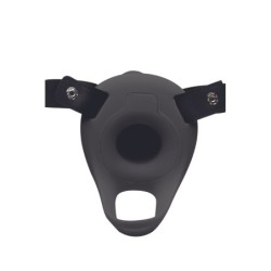 Realistisk vibrerende penis sleeve i silikone - Sort