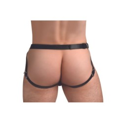 Fodero per pene in silicone vibrante realistico - Nero