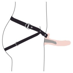 Funda de penis de silicona vibrant realista - Beix