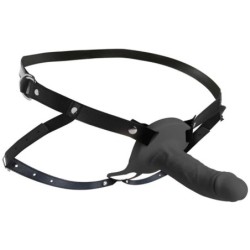 Funda de pene de silicona realista - Negro