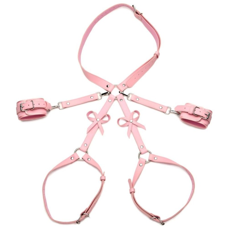 Harnais de Bondage avec Lacets M/L - Rose