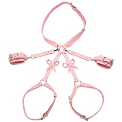 Arnés de Bondage con Lazos XL/2XL - Rosa XL/2XL