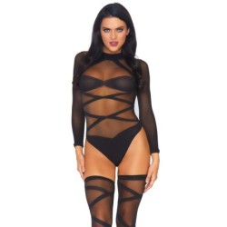 Set Ciorapi Femei și Body Adevăr sau Provocare - Negru