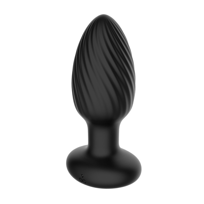 Plug Anal Rotatif Tornado - Noir