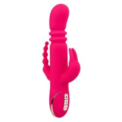 Jack Fantasy Triple Vibrátor, melegíthető Rabbit, rózsaszín
