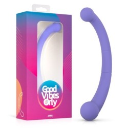 Vibrator s dvostrukim krajem Jane - Ljubičasta