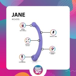 Jane Dobbeltsidet Vibrator - Lilla