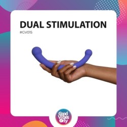Vibrator s dvostrukim krajem Jane - Ljubičasta