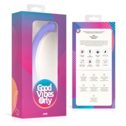 Vibrator s dvostrukim krajem Jane - Ljubičasta