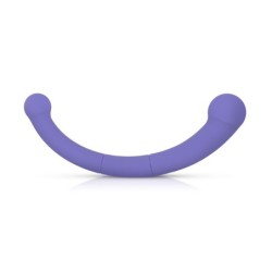 Vibrator s dvostrukim krajem Jane - Ljubičasta