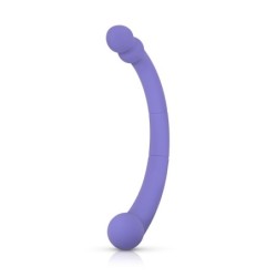 Vibrator cu Capete Duble Leah - Violet