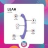 Vibrador de Dupla Ponta Leah - Roxo
