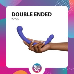Vibrator cu Capete Duble Leah - Violet