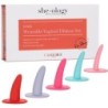 5-teiliges Set Vaginal- oder Analdehner Multicolor