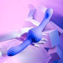 Nuestro vibrador giratorio de doble extremo Gyro Vibe - Morado