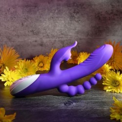 Vibratorius Laižyk Mane Triguba Stimuliacija Vibe - Violetinė