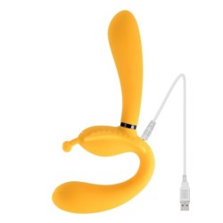 Vibrador Arnês Sem Correias The Monarch - Amarelo