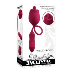 Vibrador de Llengua Rosa Salvatge - Vermell