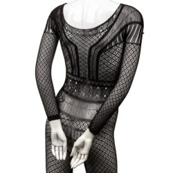 Koronkowy kombinezon body plus size