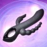 Vibrator Iepuraș Trifecta - Negru