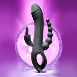 Vibrador Coelho Trifecta - Preto