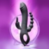 Vibrador Coelho Trifecta - Preto