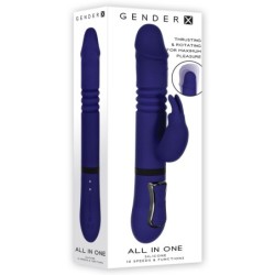 Vibrator Zajček Vse v Enem - Kraljevsko Modra