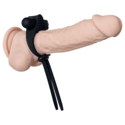 Anell vibrador per a penis Black Tie Affair - Negre