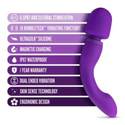 Vibrator z dvojnim občutkom - Vijolična