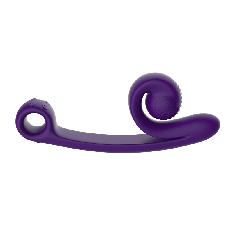 Dvojni vibrator ukrivljen polž Snail Vibe - Vijolična