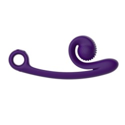 Dvojni vibrator ukrivljen polž Snail Vibe - Vijolična