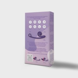 Dvigubas lenktas vibratorius Snail Vibe - Violetinė