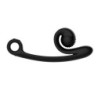 Vibratore doppio curvo Snail Vibe - Nero