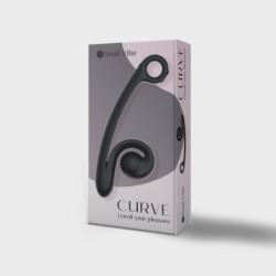 Vibratore doppio curvo Snail Vibe - Nero