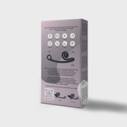 Vibratore doppio curvo Snail Vibe - Nero