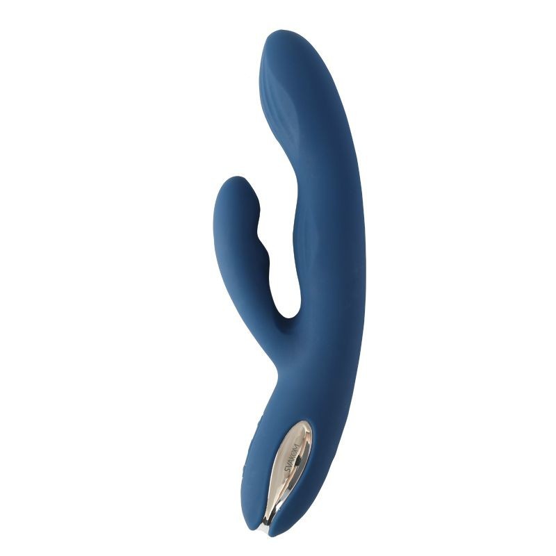 Svakom - Aylin Powerful and Pulsating Dual Head Vibrator - Dark Blue