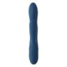 Svakom - Aylin Vibrator Puternic și Pulsator cu Cap Dublu - Albastru Închis