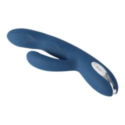 Svakom - Aylin Močan in Pulzirajoč Vibrator z Dvojno Glavo - Temno Moder