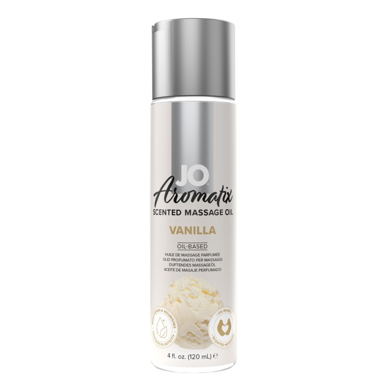 System JO - Aromatisk Parfumeret Massageolie Vanilje - 120 ml