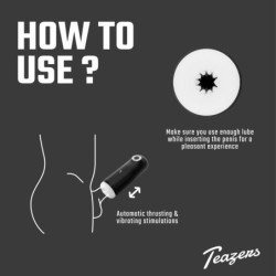 Automatski masturbator Teazers s trostrukom stimulacijom