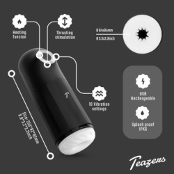 Avtomatski masturbator Teazers s trojno stimulacijo