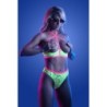 Beha en string met open cup PERSUASIVE - Neon groen S/M