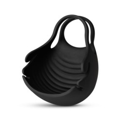 Vibrationsring für Hodensack und Penis - Schwarz