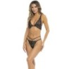 2-delt Lurex Dreams BH-sæt - Sort S/M